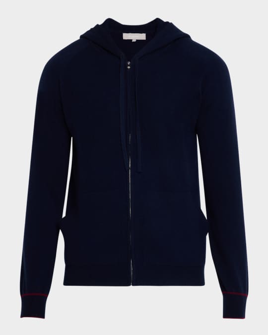 Men's Recycled Cashmere Full-Zip Hoodie