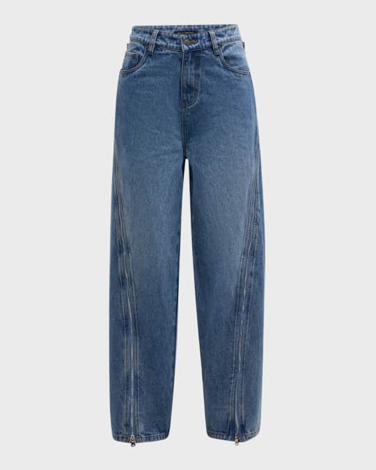 【BOK PLACE】Side Surgery Point Hip Point Long Wide Denim PT BOK PLACE】Side Surgery Point Hip Point Long Wide Denim PT