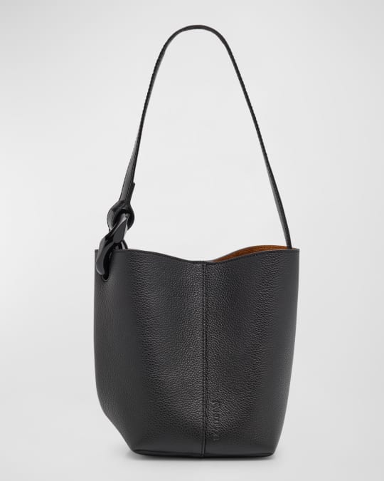 JW Anderson Corner Small Grain Leather Bucket Bag | Neiman