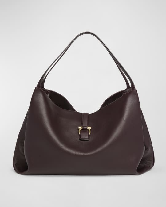 Ferragamo Large Leather Tote Bag | Neiman Marcus