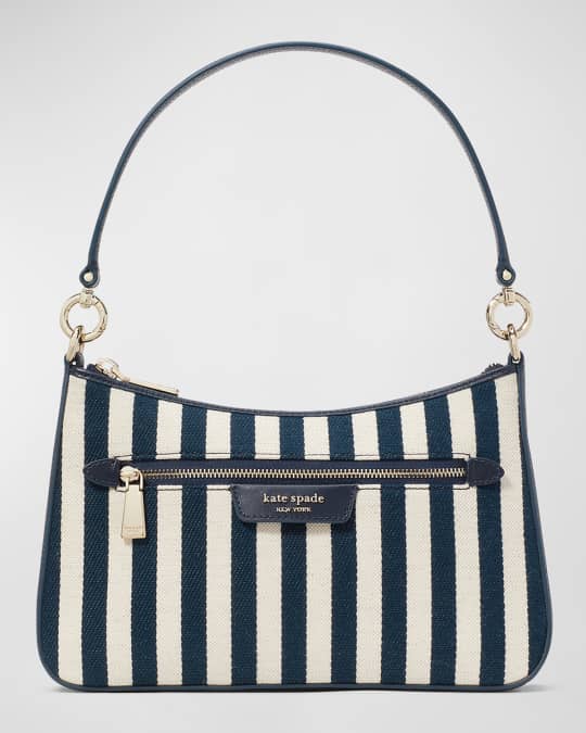 kate spade new york hudson convertible striped canvas crossbody