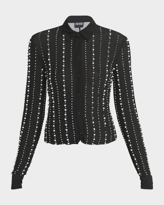 Embellished Long-Sleeve Shirt