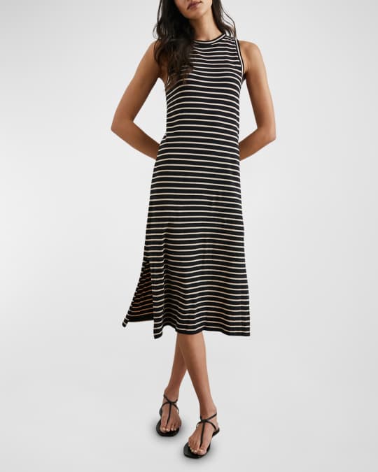 chinese dress ladies Striped Tank Top Maxi Dress main image 1