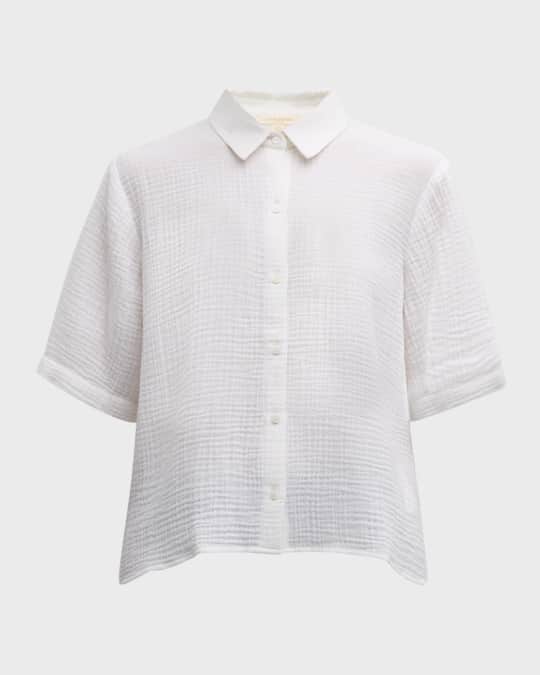 Eileen fisher organic cotton elbow sleeve tee online