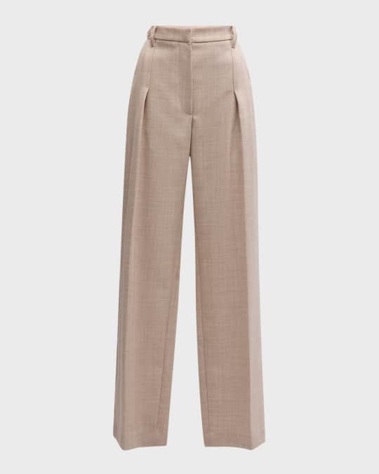 【関税&送料込】Brunello Cucinelli Darted Trousers In Wool B Brunello Cucinelli - Black Wool & Silk Tuxedo Pant