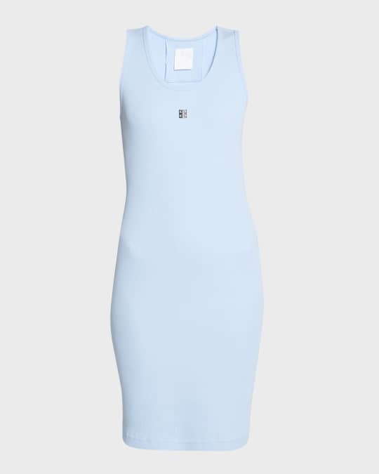 blue floral high neck dress Mesh Blue Floral High-neck Dress main image 1