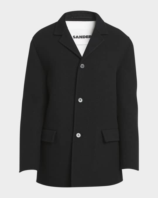 Jil Sander Men's Deconstructed Wool Jacket | Neiman Marcus
