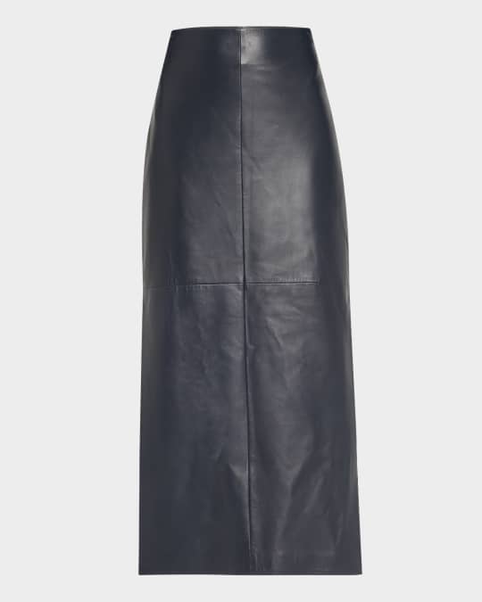 Leather Midi Skirt