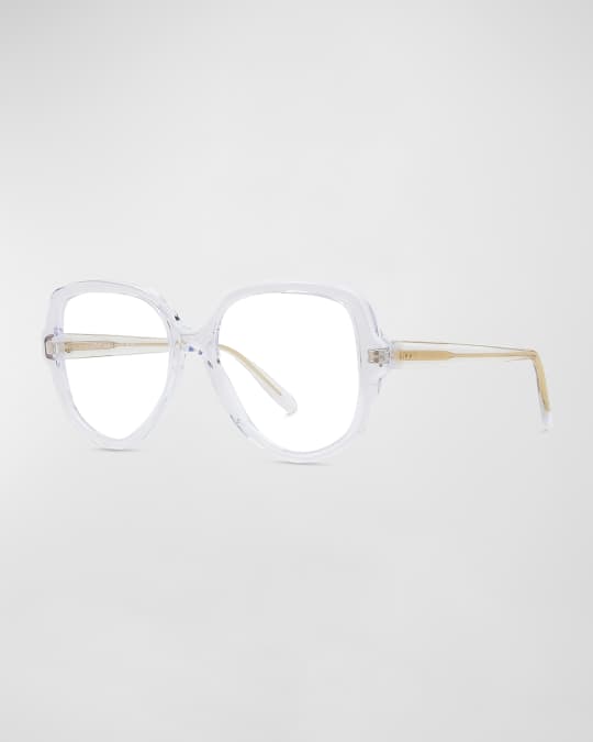 Thin Geometric Acetate Round Glasses 