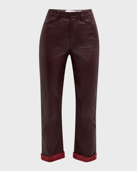 Koiko Cropped Leather Pants