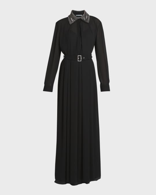 ワンピース A FERRETTI Woman Dress Black 04346626 555 BLACK SILK SATIN DRESS