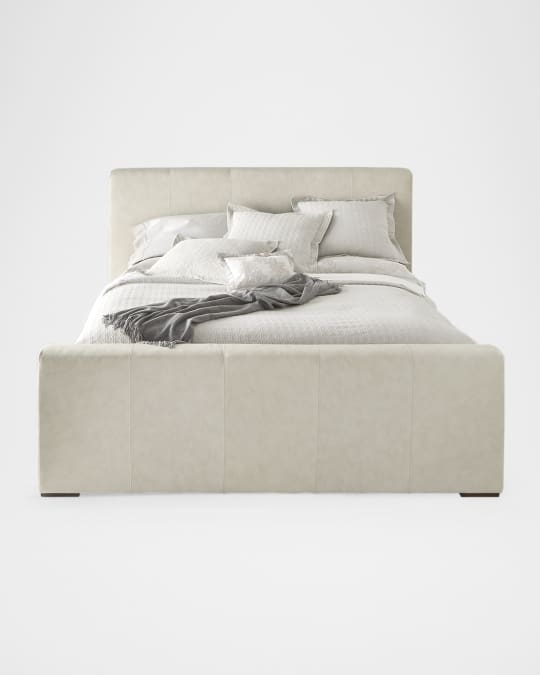 Bowie Leather King Bed