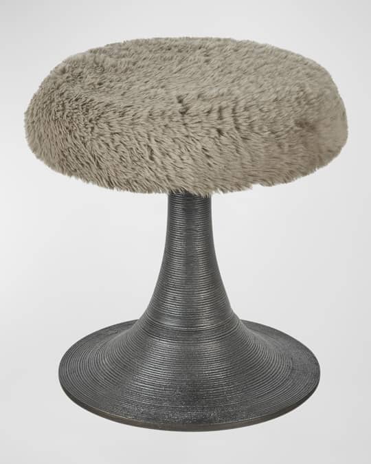 Kira Faux Fur Stool