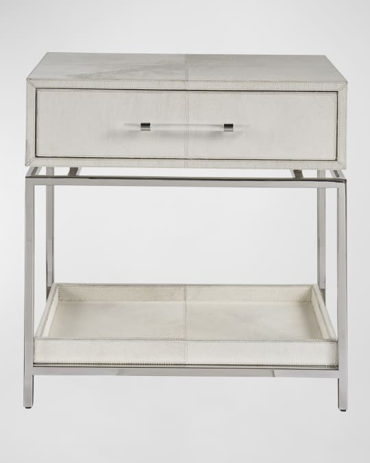 Lyra Hair on Hide Nightstand