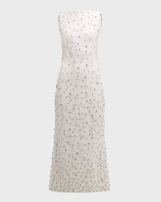 SIMKHAI Claudia Sequin & Rhinestone Maxi Dress | Neiman Marcus