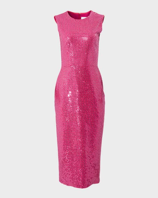Embellished Sleeveless Midi Dress