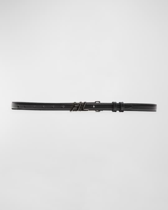【関税込み】Helmut Lang ブラック ロゴ レザーベルト Helmut Lang Leather Logo Belt | HELMUTLANG.COM