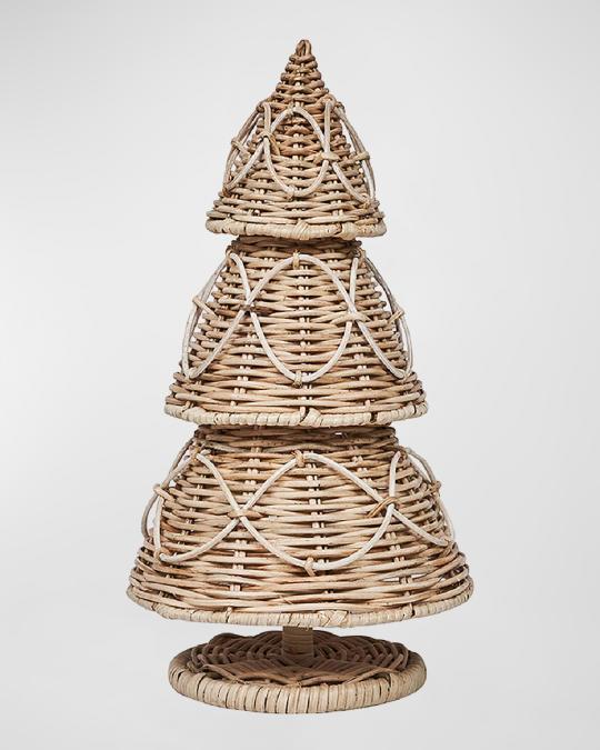Juliska Provence Rattan Whitewash 16-Inch Tree | Neiman Marcus