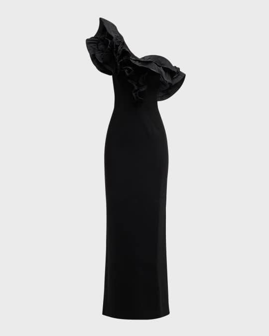 REBECCA VALLANCE ワンピース Ella ruffled one-shoulder 975204 REBECCA VALLANCE Ella ruffled one-shoulder gown - Dresses