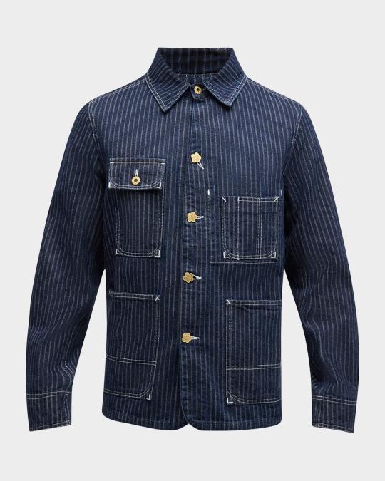 KENZO WORKWEAR JACKET 23AW アサヒ着用 Kenzo Men's Relaxed Workwear Jacket | Neiman Marcus
