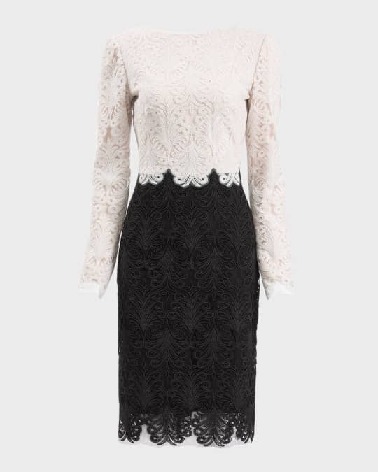 white lace dress for bridal shower Cressida White Midi Dress main image 1