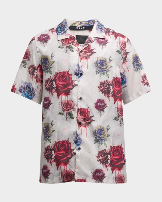 Ksubi Men's Graff Rose Resort Shirt | Neiman Marcus