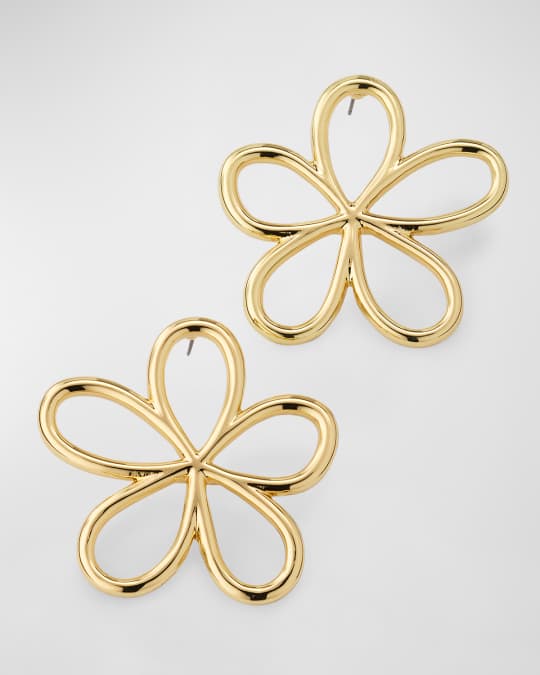 Jordy Gold-Plated Flower Earrings