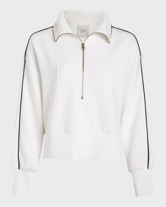 Davenport Half-Zip Cropped Sweatshirt 