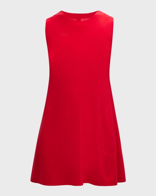 fitted lace wedding dress Norma Kamali Ruched stretch-jersey red mini dress - BOPF main image 1