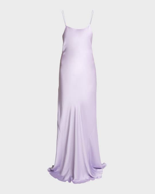 Victoria Beckham Backless Maxi Cami Slip Dress