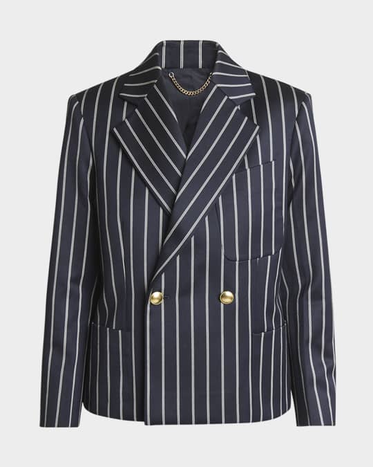 ジャケット Victoria Beckham DOUBLE-BREASTED JACKET Double Breasted Mens Jacket In Sandstorm – Victoria Beckham Inc