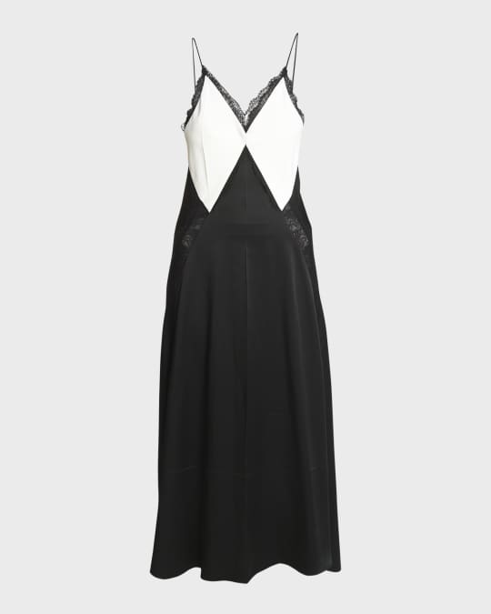 pictures of black lace dresses Halter A-Line Lace Up Black Sleeveless Wedding Guest Dress, Black / XL main image 1