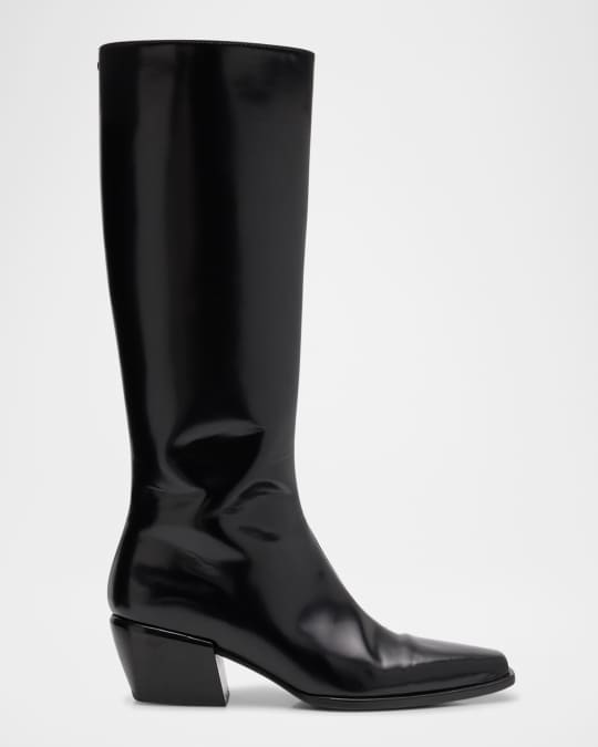 Rag Bone Joni Leather Zip Knee Boots Neiman Marcus