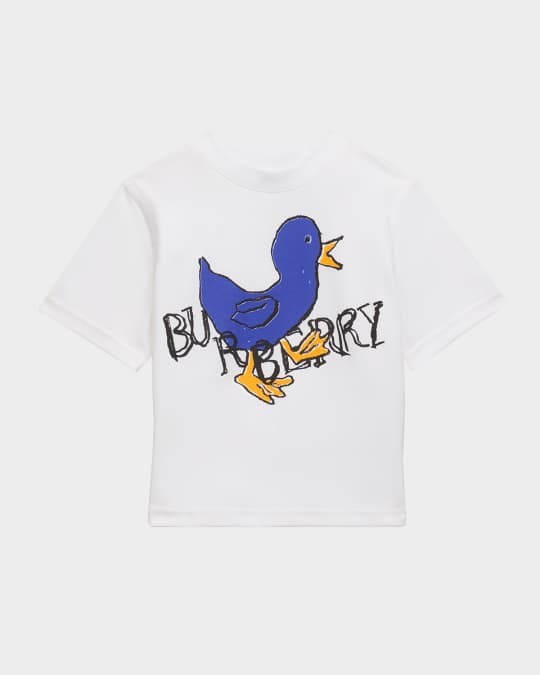 Boy's Cedar Animated Duckling Logo-Print T-Shirt, Size 6M-2