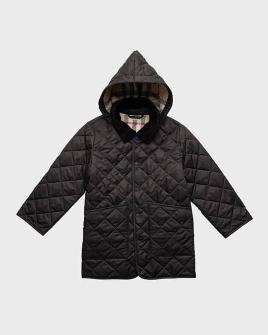 Kid's Rowan Quilted Check Lined Jacket, Size 3-14