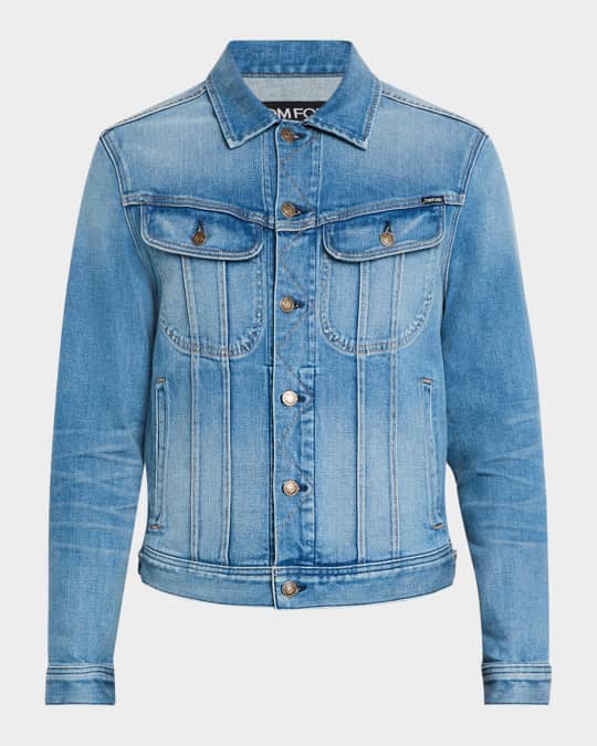 TOM FORD Men's Icon Denim Jacket | Neiman Marcus