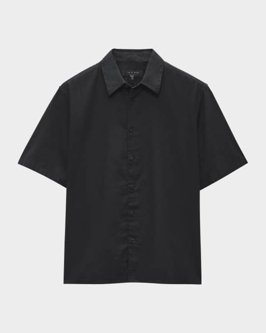 Rag Bone Men's Dalton Cotton-Hemp Sport Shirt Neiman Marcus