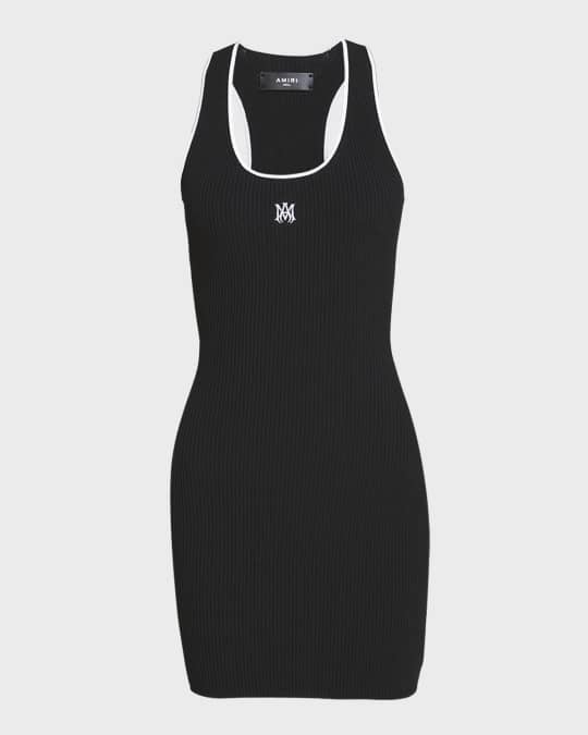 knee length dresses for ladies THE NEVERMORE Collage Graphic Racerback Bodycon Mini Dress main image 1