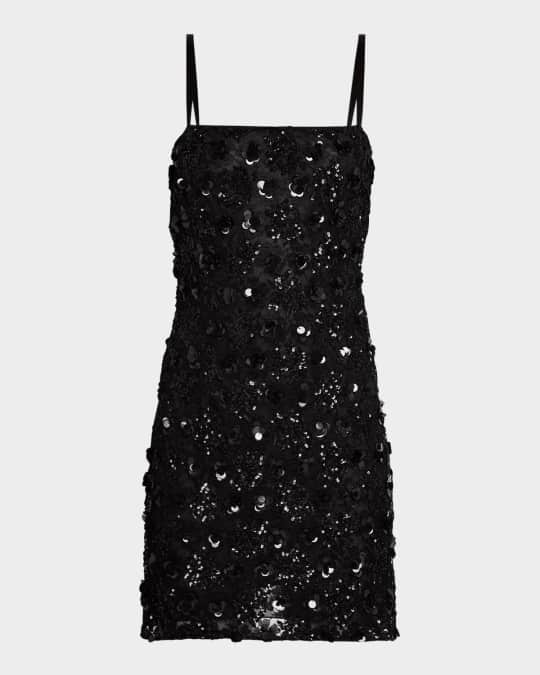Dolce&Gabbana Pizzo Sequined Sleeveless Mini Dress | Neiman