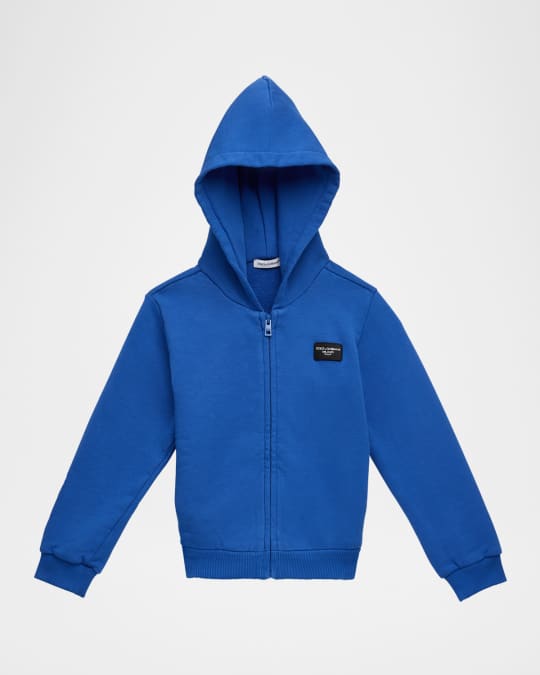 Boy's Etichetta Logo Plaque Hoodie, Size 12M-30M