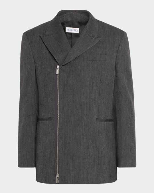 Burberry Men's Tailored Zip Sport Coat | Neiman Marcus Burberry Men's Tailored Zip Sport Coat | Neiman Marcus
