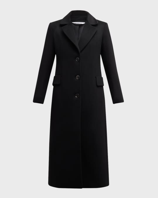 Mia Single-Breasted Maxi Cashmere Coat 