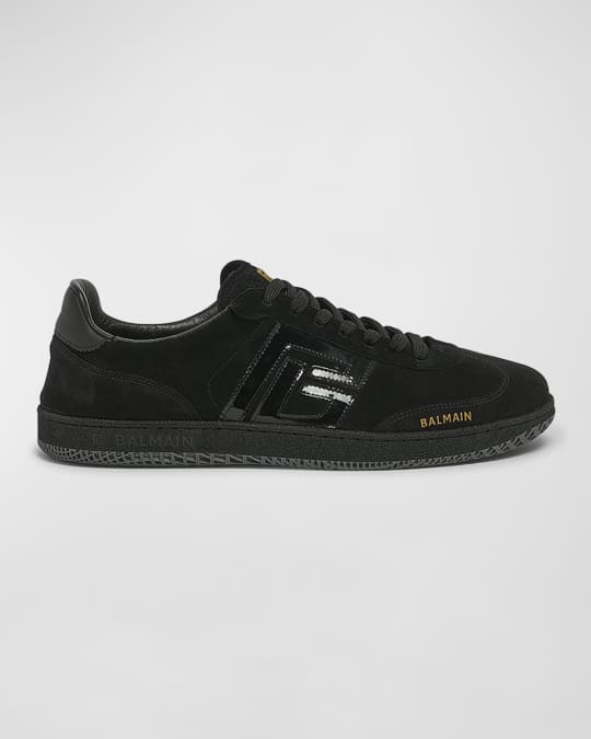 Men's Swan Mixed Leather Sneakers