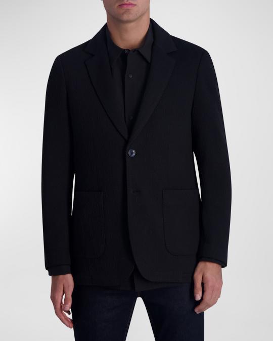 Blazer Noir KARL LAGERFELD Femme - Taille 34 - Rayonne à Pois - Neuf Avec étiquettes