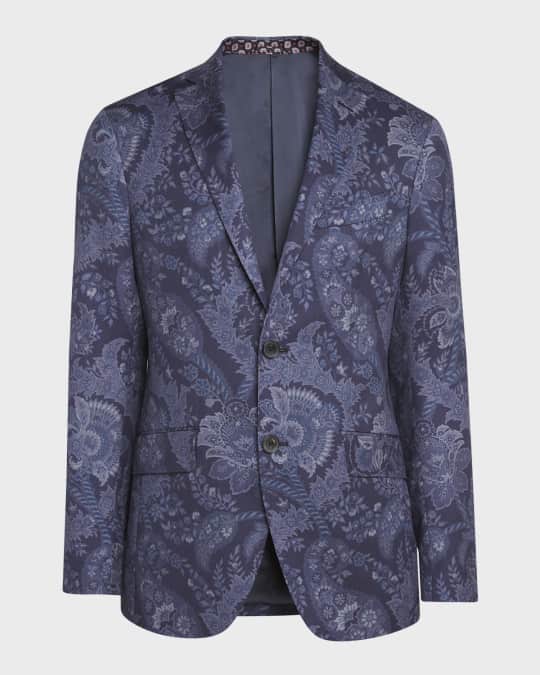 Men's Lightweight Paisley-Print Jacket