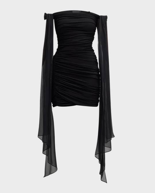 ワンピース GIVENCHY Black Taffetas Mini Dress Givenchy Black Taffetas Mini Dress | italist