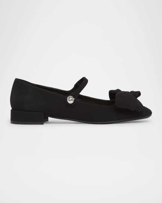 【VALENTINO GARAVANI】Bowow メリージェーン フラットシューズ VALENTINO GARAVANI Bowow レザー メリージェーンバレエシューズ