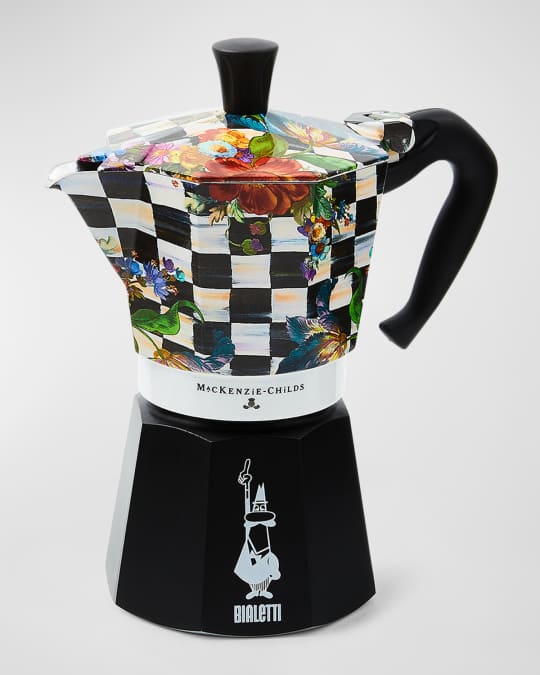 MacKenzie-Childs x Bialetti Moka Express Courtly Flower Market
