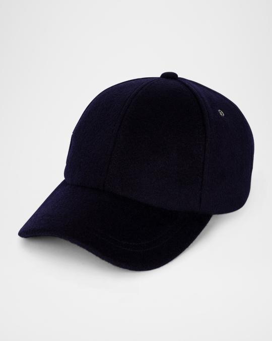 Paul Smith Men's Wool Baseball Cap with Signature Trim | Neiman Marcus