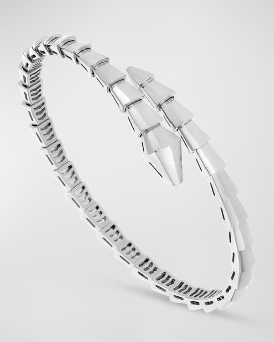 BVLGARI Serpenti Viper 18K White Gold Bracelet Neiman Marcus